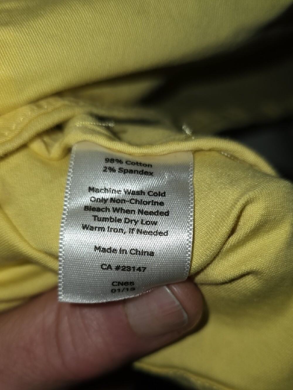 Talbots Yellow Round-Neck Button-Front Utility Jacket - Picture 4 of 4
